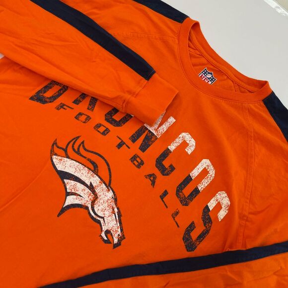 NFL Mens XL Denver‎ Broncos Football Long Sleeve T-Shirt, NFL Broncos Mens 349 - Picture 1 of 7